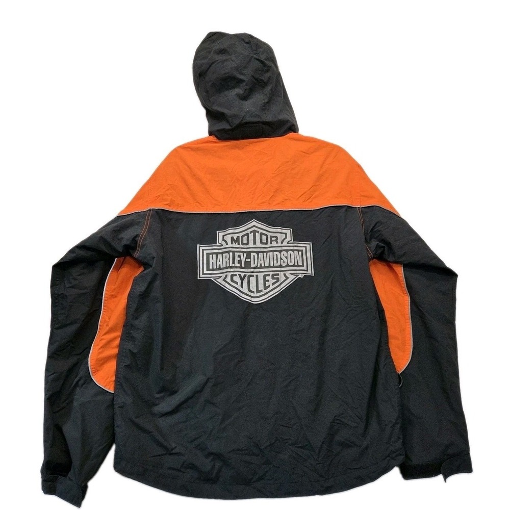 Mens Harley Davidson Rain Jacket With Hood An American Legend Size Medium - Picture 2 of 16